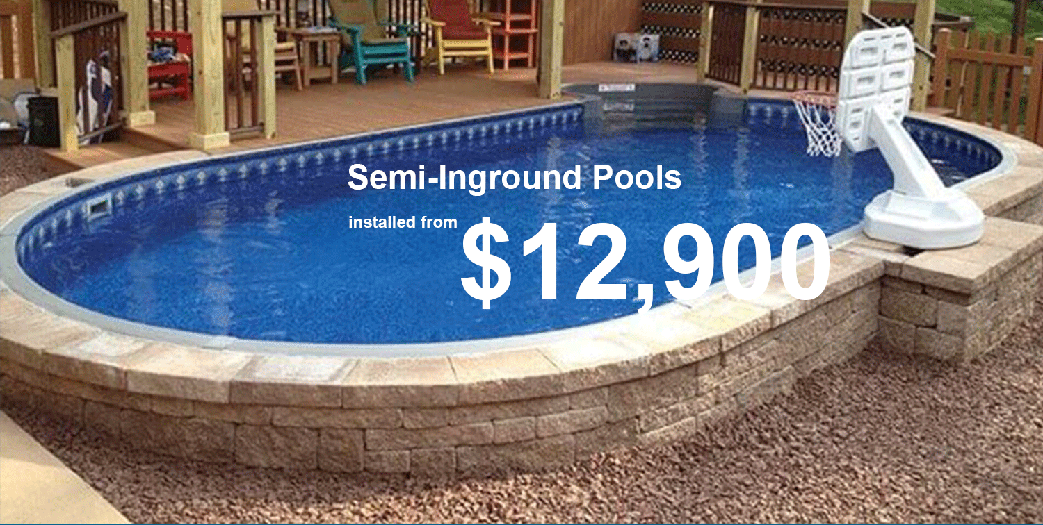Semi Inground Stealth Pools Installed From 12 900 West Tennessee 